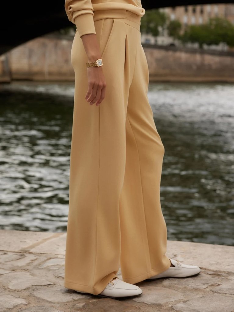 Varley The Extra Wide Leg Pant 29.5" In Sahara Sun, Size Xxs — image 3 of 8